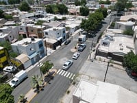Obra de pavimentación en la avenida Cuauhtémoc. (DIANA GONZÁLEZ)
