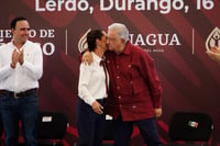 Claudia Sheinbaum y López Obrador. 