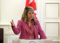 La ministra de Asuntos Exteriores de Canadá, Mélanie Joly. (ARCHIVO)