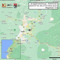 Imagen Un sismo de magnitud 4.2 sacude Quito, la capital de Ecuador