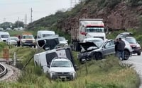 Accidente en la carretera Saltillo-Zacatecas. 