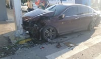 Imagen Fuerte choque en el Centro de Torreón deja daños por 130 mil pesos
