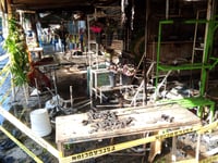 Imagen Incendio consume locales del Mercado de las Flores en Torreón