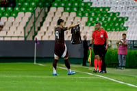 Mateo Levy dedica un gol a su compañero Alexéi Domínguez, elemento lesionado que no pudo estar en la semifinal ante los cubanos. (Especial)