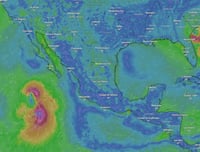 Imagen Cuatro ciclones rodean a México, causarían Efecto Fujiwhara ¿Qué es y cómo afectará al clima?