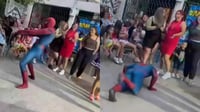 Imagen 'Spider-Man' lagunero sorprende con el baile de Anitta en celebración