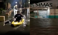 Lluvias en Torreón. 