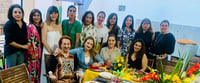 Carmen, Laurencia, Elena, Cony, Irma, Mónica, Lily, María, Mónica, Cristina, Tita, Sandra, Malena y Fernanda.