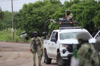 En el sexto día de violencia se reportaron balaceras en diferentes puntos de la capital y un enfrentamiento entre fuerzas federales y un grupo armado, que inició en la parte norte y culminó en la sindicatura de Culiacancito, con un saldo de tres civiles muertos.  (CORTESÍA)