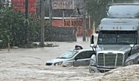 Imagen Afectadas vialidades de Ramos Arizpe por fuertes lluvias