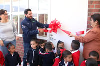 Imagen Alcalde de Arteaga entrega nueva aula didáctica en jardín de niños