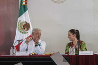 Claudia Sheinbaum visitó Guaymas, Sonora, junto al expresidente Andrés Manuel López Obrador para entregar obras de distribución de agua para el pueblo Yaqui el pasado 27 de septiembre. Foto: Agencia EL UNIVERSAL/Gabriel Pano/EMG