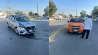 Imagen Chocan taxis en la colonia Héctor Mayagoitia de Gómez Palacio