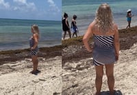 Mujer corre a mexicanos de playa 'privada' (TIKTOK)