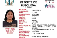 Imagen Activa Fiscalía de Coahuila protocolo Alba por desaparición de joven en Ramos Arizpe