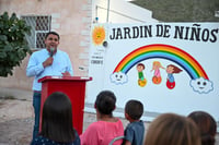 Imagen Alcalde de Lerdo entrega rehabilitación integral del Jardín de Niños Arcoíris en Francisco Villa