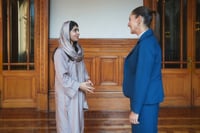 Imagen La activista pakistaní, Malala Yousafzai, visita la Casa Azul y se reúne con Claudia Sheinbaum