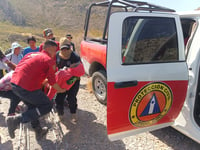 Rescate de mujer reportada como extraviada en la localidad denominada El Refugio de ciudad Lerdo. (EL SIGLO DE TORREÓN)