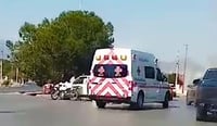 Imagen Motociclista grave tras choque con camioneta que le quitó paso en Saltillo