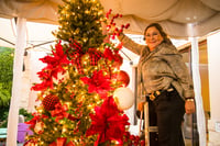 La diseñadora floral Laura Santibañez impartió la Master Class Navideña (EL SIGLO DE TORREÓN / ENRIQUE CASTRUITA)