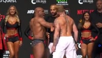 Imagen Así fue el impactante golpe de Mike Tyson a Jake Paul; comienza la pelea fuera del ring