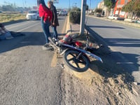 Imagen Motociclista resulta lesionado tras accidente en Gómez Palacio