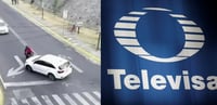 Repartidor atropellado en Santa Fe de la Ciudad de México / Televisa (CAPTURA)