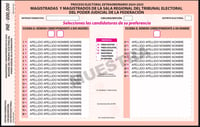 Imagen Aprueba INE diseño de boletas para elección del Poder Judicial