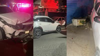 Imagen Chocan autos en el centro de Gómez Palacio y derriban un teléfono público