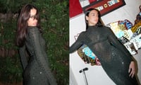 Rostros Danna y Dua Lipa deslumbran con el mismo vestido semitransparente