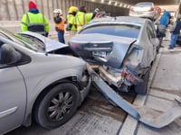 Imagen Incidente en desnivel del Giro Independencia provoca carambola; hay dos lesionadas