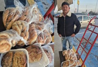 Venta de gorditas y pan de Cuencamé. 