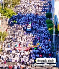 Imagen Miles marchan en Culiacán; piden salida del gobernador Rubén Rocha