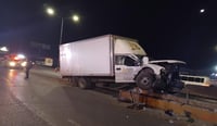 Imagen Conductor se impacta contra puente vehicular en Ramos Arizpe