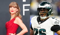 Imagen Saquon Barkley, jugador de Eagles, reprueba abucheos contra Taylor Swift en el Super Bowl