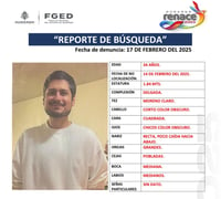 Imagen Buscan a Arturo Ramírez, reportado como desaparecido en Gómez Palacio