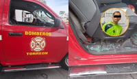 Imagen Hombre daña unidad de bomberos Torreón y es detenido por la DSPM