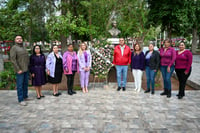 Imagen En Lerdo conmemoran el Día Internacional de la Mujer frente al busto de Hermila Galindo