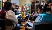 Son ellas, las integrantes del círculo de lectura de la librería El Astillero