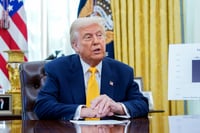 Imagen Trump señala que los aranceles están generando un impacto 'muy positivo'