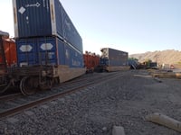 Imagen Se descarrilan 30 vagones del ferrocarril en la localidad de Picardías de Lerdo