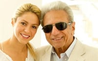 Shakira y su papá William Mebarak (ESPECIAL)