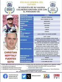 Imagen Descarta FGE tema del crimen organizado en homicidio de Christian Neftalí