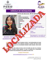 Imagen Localizan a menor reportada como desaparecida en Lerdo