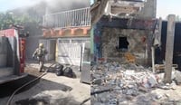 Imagen Se incendian dos viviendas en La Aviación, una mujer y un bombero resultaron lesionados