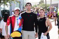 Daniel del Valle, Andrés Mercado y Dylan González.