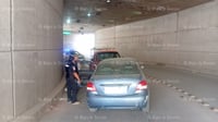 Imagen Vehículos chocan de frente en el desnivel de ciudad Lerdo