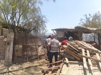 Imagen Se incendia predio en la colonia Estrella; 25 cerdos y un perro murieron calcinados