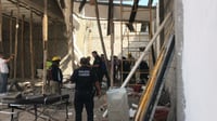 Imagen Colapsa techo de una finca en construcción, cinco trabajadores resultaron lesionados