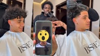Cristiano Ronaldo Jr. viraliza video al copiar el icónico corte de pelo de su padre